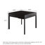 Table de salle à manger en bois de frêne noir moderne et moderne pour règles chinoises