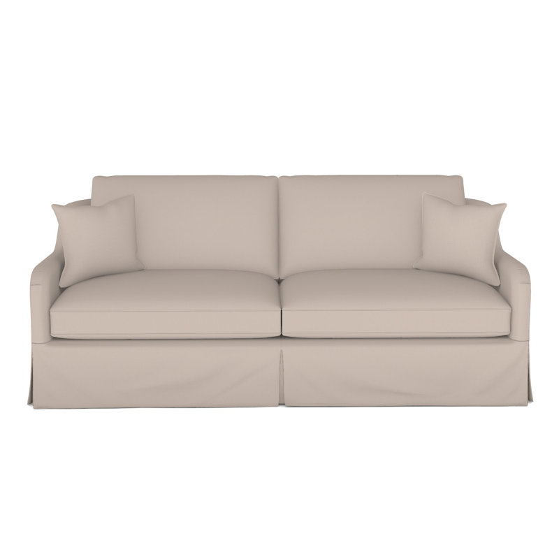 Fisher Waterfall Skirt Sofa, Jiggles Fawn