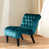 Velours bleu sarcelle sélectionné