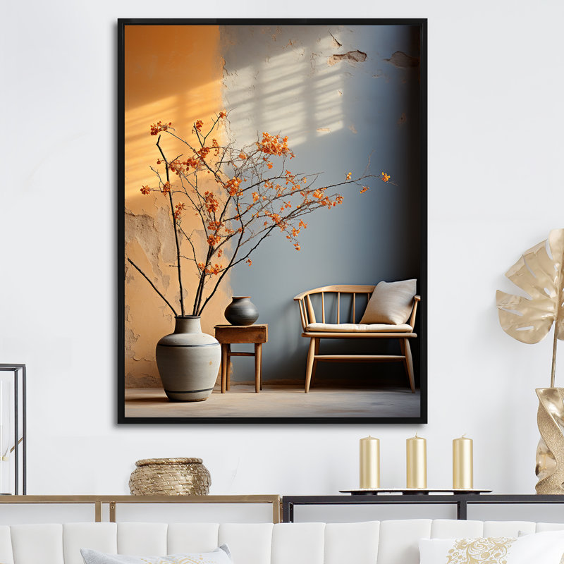 «Tree Lined Dreams III» sur toile, Cadre flottant noir, H 32 po x l 24 po x P 1 po