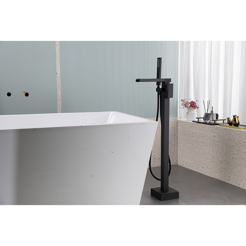 1 Handle FLOOR MOUNT Waterfall Faucet with Diverter