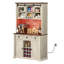 Armoire de rangement pour garde-manger de 72 po avec lumière DEL, rangement pour le vin et prises de courant
