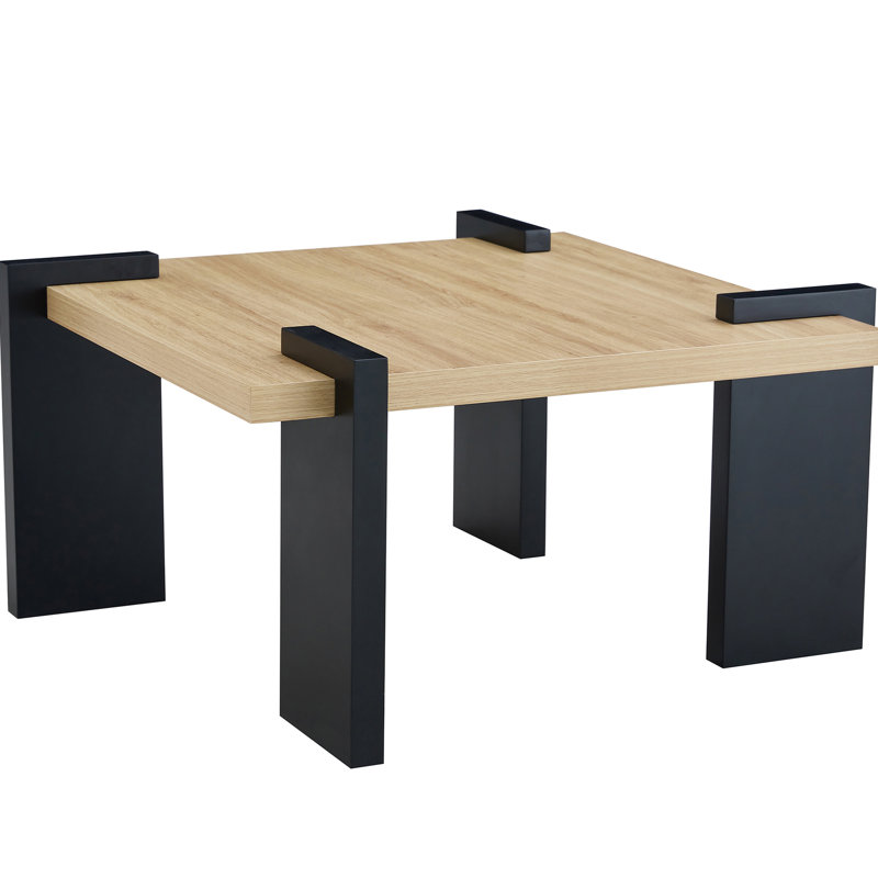 Natural Wood Table, 31.5 By 16.6 Inches, Wood Grain, Comfortable Look 31.5*31.5*16.6 Inches Wood, Minimalist Style, Fits Different Spaces