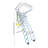 12 Steps Pull Down Folding Attic Stairs Ceiling Mounted With Pull Rod 661LB-1461063962