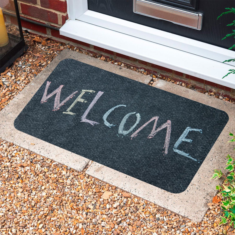 Paillasson durable en PVC antidérapant de 15,7 po x 27,6 po | Matériau 100% PVC résistant aux intempéries | Idéal pour une utilisation intérieure et extérieure, facile à nettoyer, design élégant pour les entrées de maison et les patios