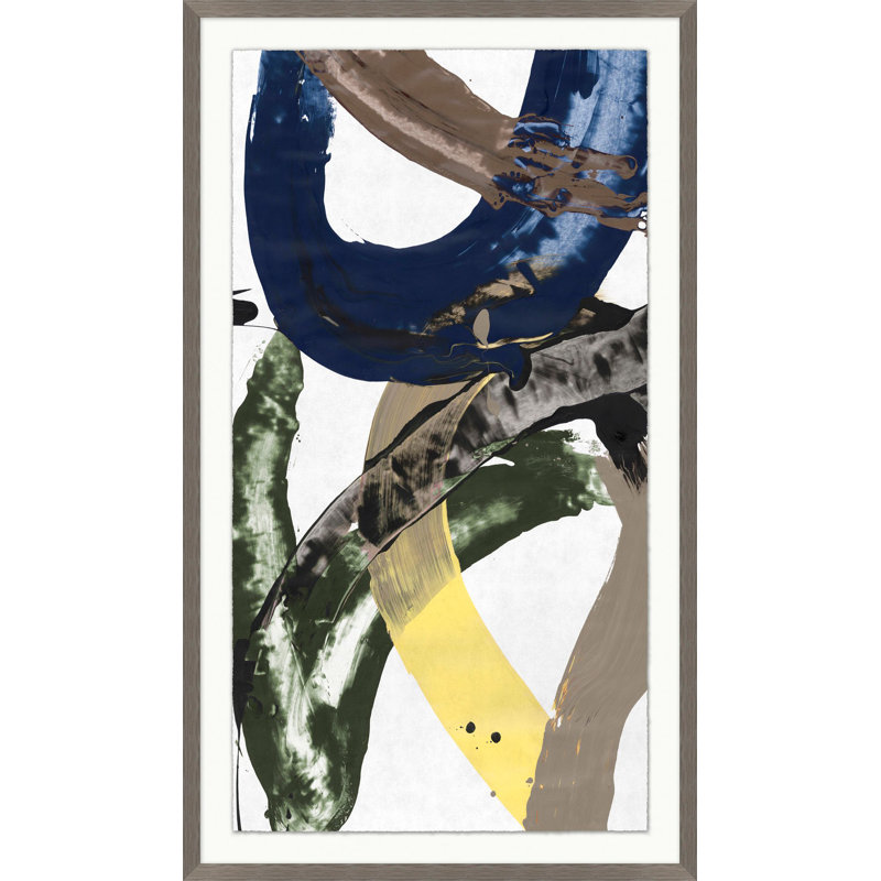 «Azure Abstract 4» par Thom Filicia - peinture à cadre unique