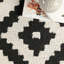 Tapis en laine à motif géométrique pour le salon, la chambre à coucher, la salle à manger et la cuisine Decca, beige / brun-887974066