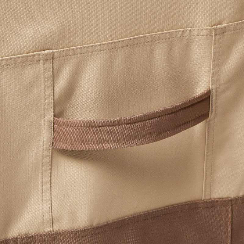 Veranda's Best Beige and Brown PVC Patio Table Cover