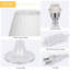 Lampe de bureau moderne en acrylique blanc transparent