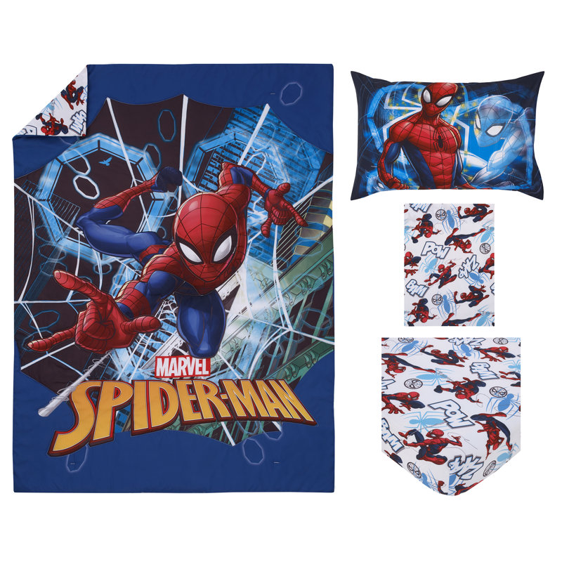 Spiderman To The Rescue Toddler Collection Toddler Bedding Set