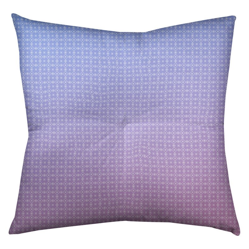 Coussin Katelyn Elizabeth, 30 po x 30 po, Bleu / Rose