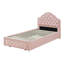 Lit plateforme simple avec rangement 44 po rose-603964624