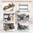 31.5” Freestanding Entryway Bench with Coat Rack, Shoe Bench and Wall Rack Combo with 17 Hooks and Drawers-1842275274