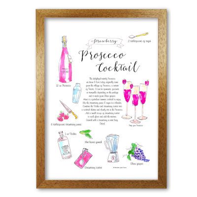 Strawberry Prosecco Cocktail Recipe - Print