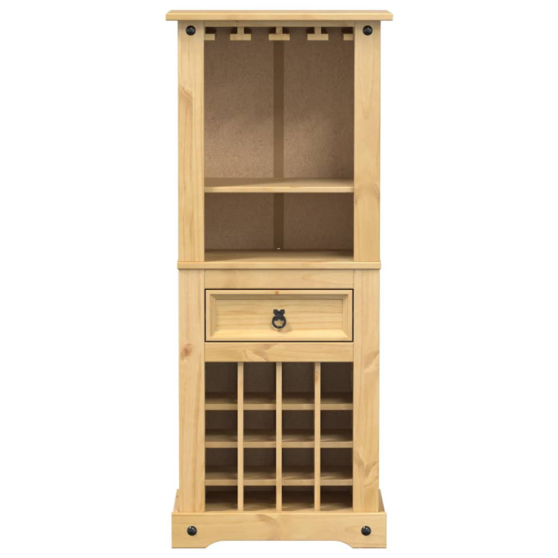 Fleur De Lis Living Wine Rack Corona 56X35x134.5 Cm Solid Wood Pine