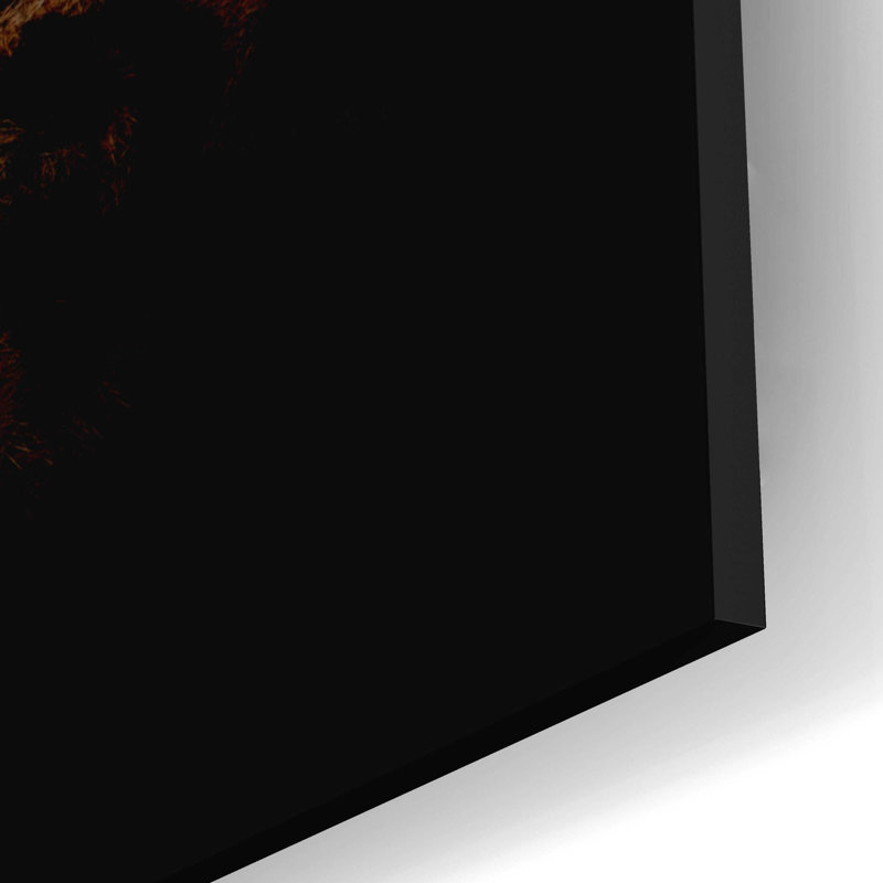 Art mural en verre acrylique «Sleepy Leopard» par Epic Portfolio, H 12 po x l 16 po x P 0,13 po