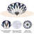 Tiffany 18 Inch 3 Light Dimmable Tiffany Glass Flush Mount Light