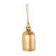 Cloche décorative en métal Cole et gris avec corde suspendue en jute-186812755