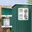 Garden 8.5 ft. W 6 ft. D Galvanised Steel Pent Storage Shed-793932438