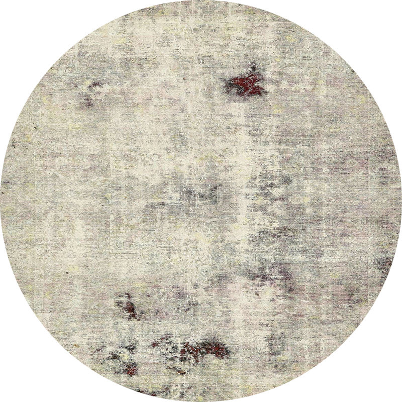 Abstract Indoor Rug, Round 5'