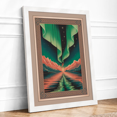 Aurora Light Horizon Geometric - Print