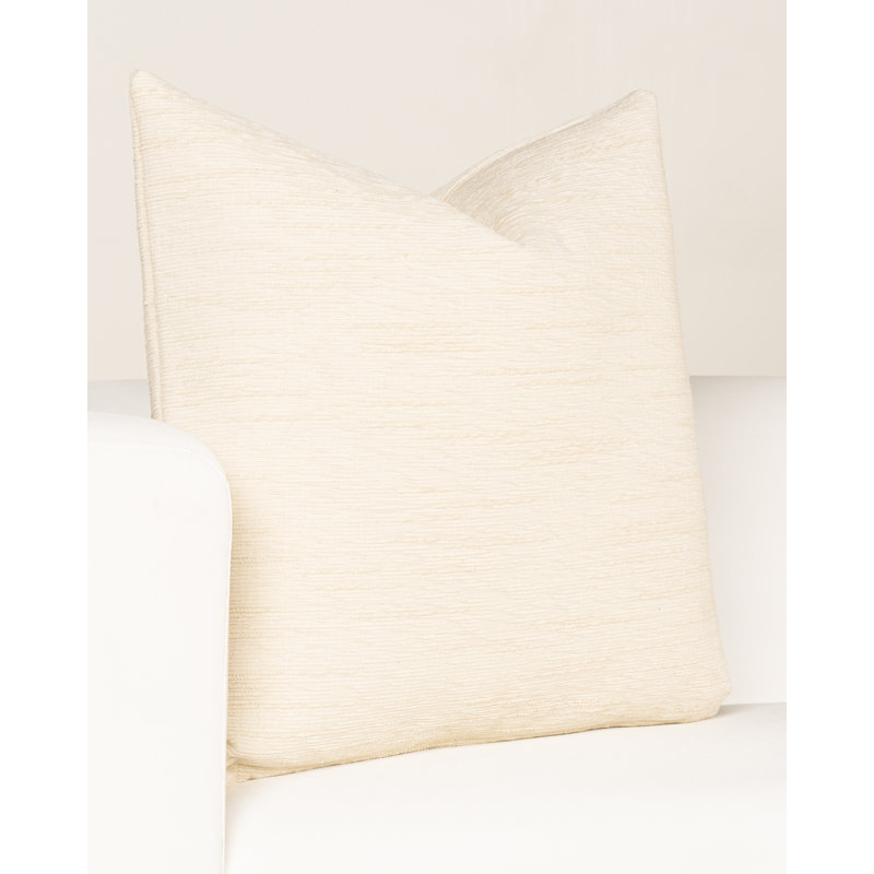 Coussin Haven, Crème, polyester, Carré 16 po