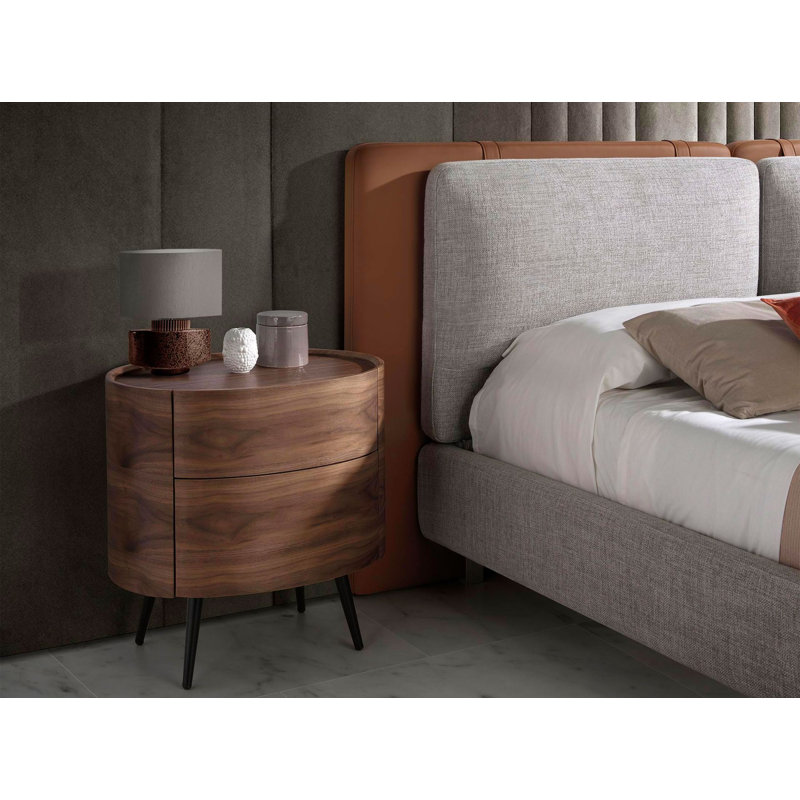 60cm W Manufactured Wood Bedside Table