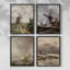 «Vintage Landscape CCxx», 4 pièces