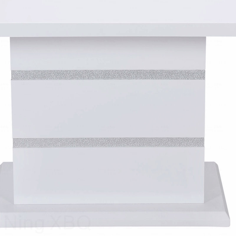 White Dining Table Solid Wood