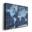 Carte du monde - impression sur toile tendue
