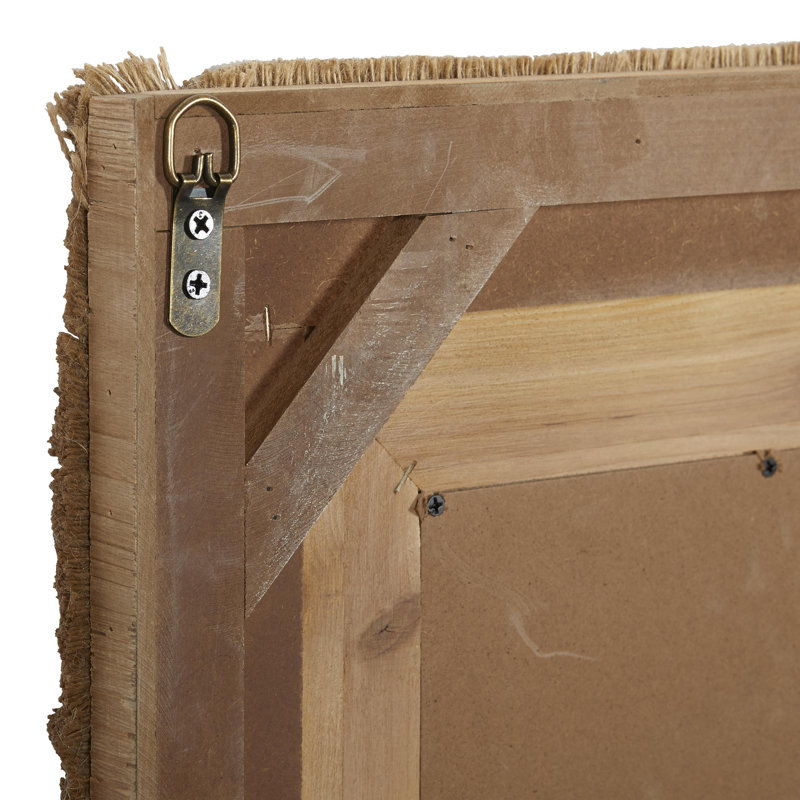 Miroir mural en bois