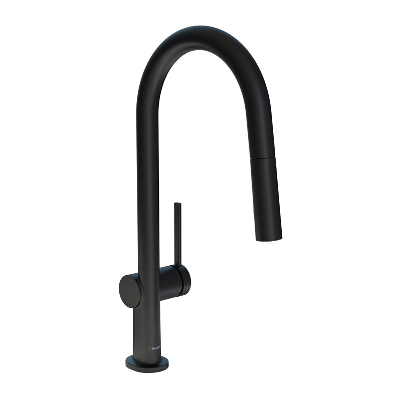 hansgrohe Talis N HighArc Kitchen Faucet, A-Style 2-Spray Pull-Down, 1.75 GPM, Matte Black