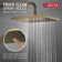 Modern Raincan Square Single-Function Shower Faucet Set, Valve Trim Kit, Rainfall Shower Head