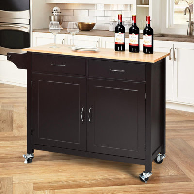 Chariot pour îlot de cuisine sur roulettes Cordilia
