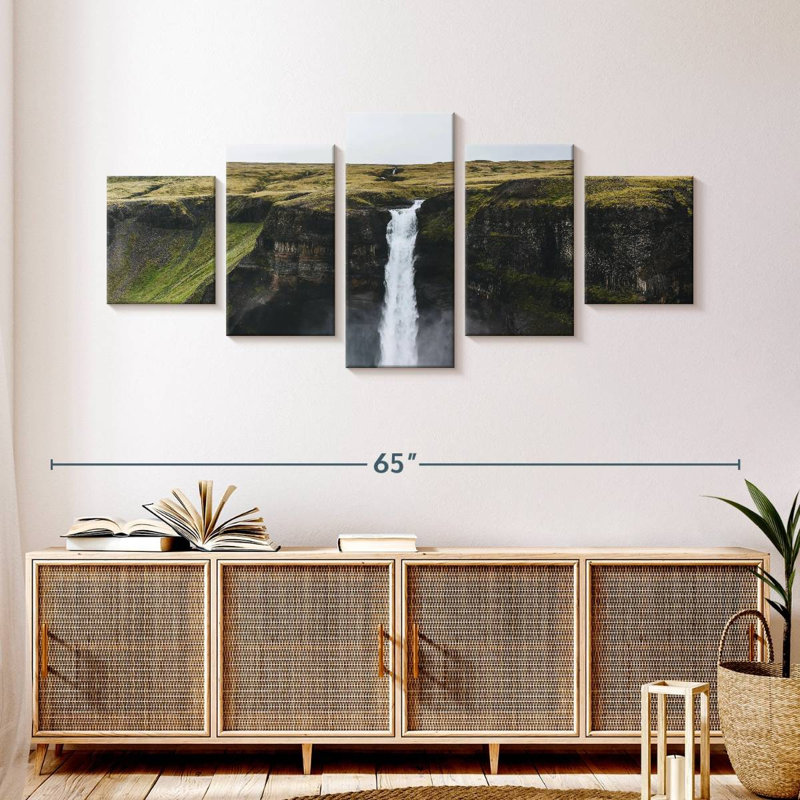 Waterfall Mountain, 24" H x 55" W