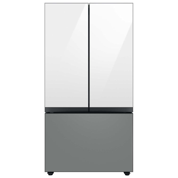 Bespoke 3-Door French Door Refrigerator (30 cu. ft.) with Customizable Door Panel Colors and Beverage Center