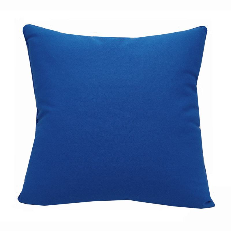 Embroidered Outdoor Throw Pillow
