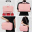 Trousse de voyage, trousse de maquillage, trousse de maquillage, trousse de rangement portable pour artiste avec cloisons réglables pour les pinceaux de maquillage, accessoires de toilette, accessoires numériques