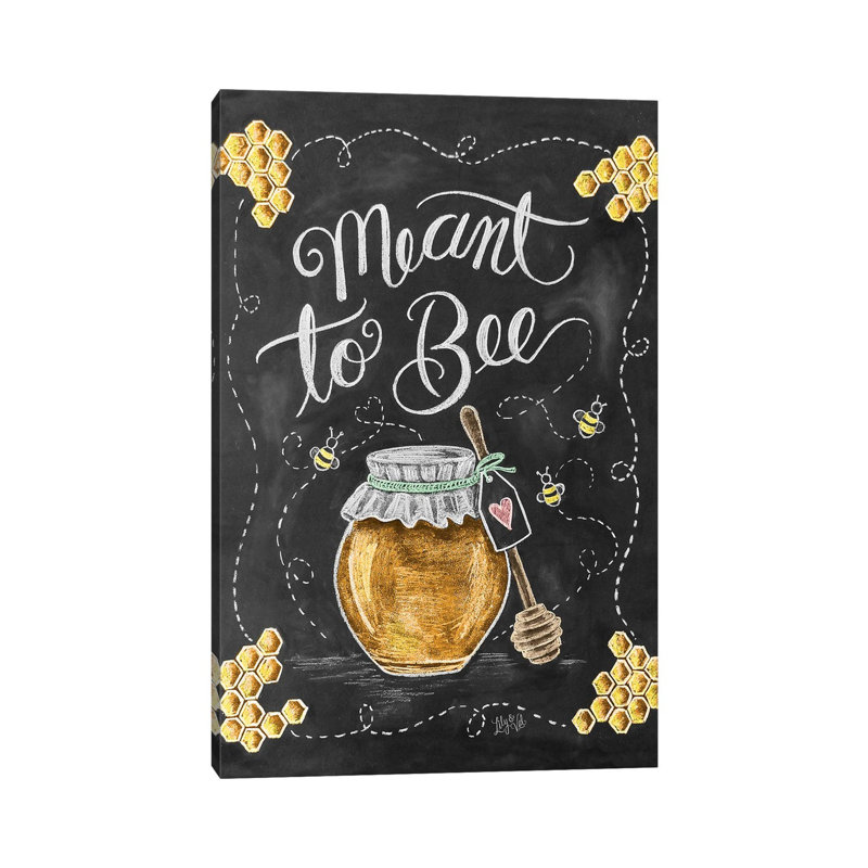 Meant To Bee by Lily & Val - Wrapped Canvas Print, 30.48 cm H x 45.72 cm W
