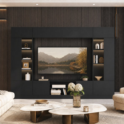 114.2" W Lighted Entertainment Center for TVs up to 75"