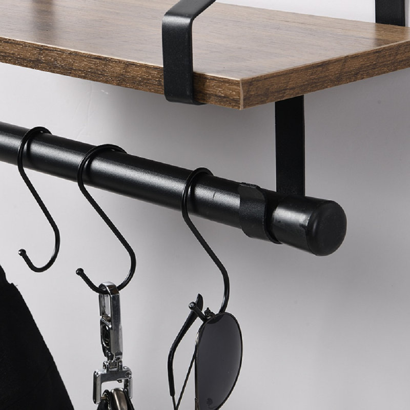 Seamans Bracket Shelf with Towel Bar