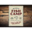 Panneau de bienvenue en aluminium Fish Camp-58278771
