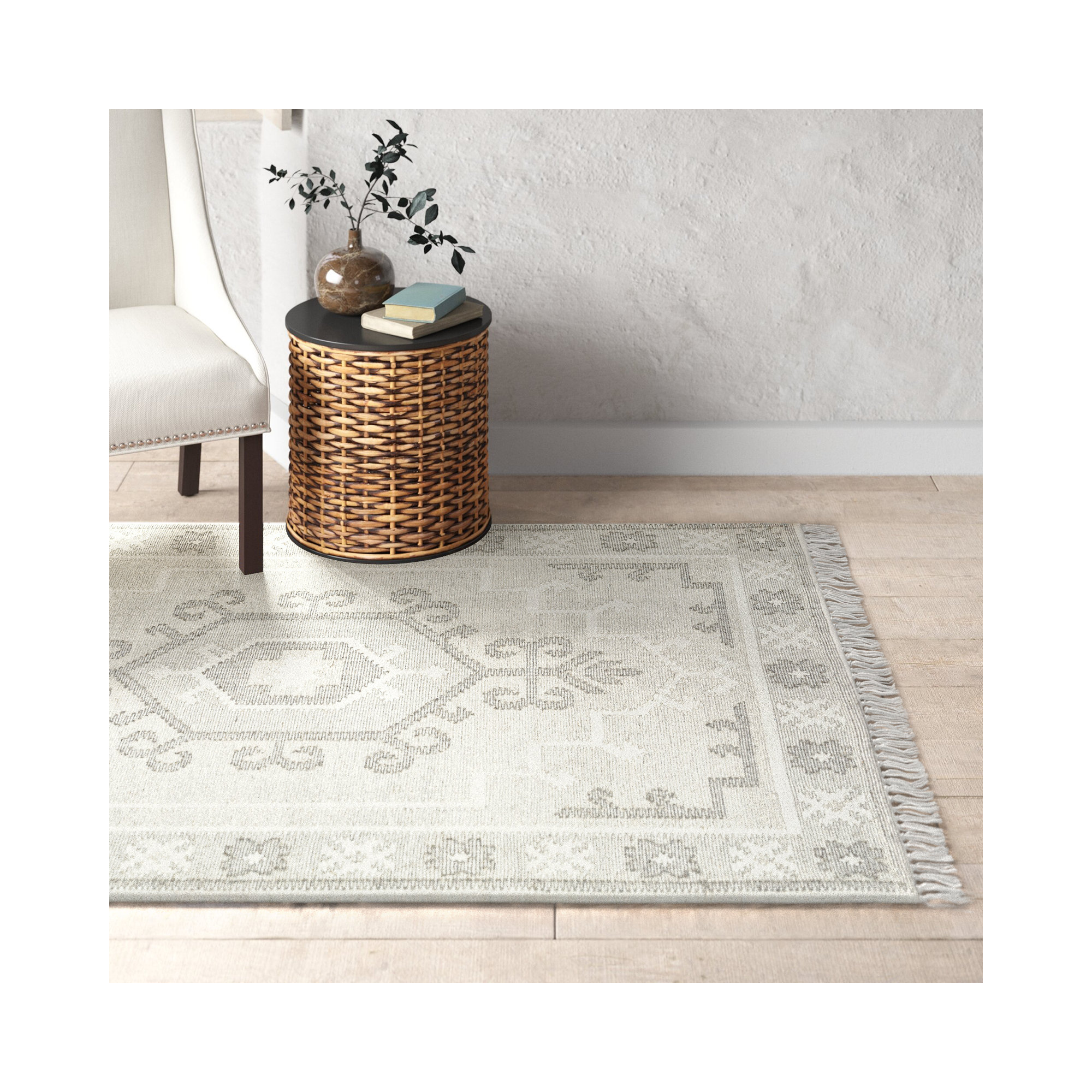 Saber Handmade Wool Rug, Rectangle 9' x 12'