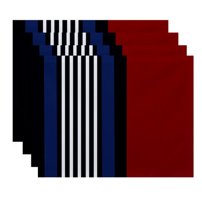 Bartow Polyester Striped Rectangle Placemat