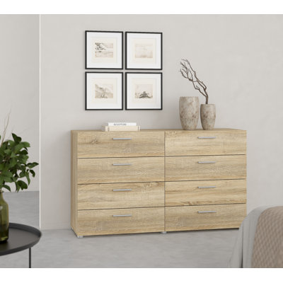 Gianna 8 Drawer 55.12" W Double Dresser