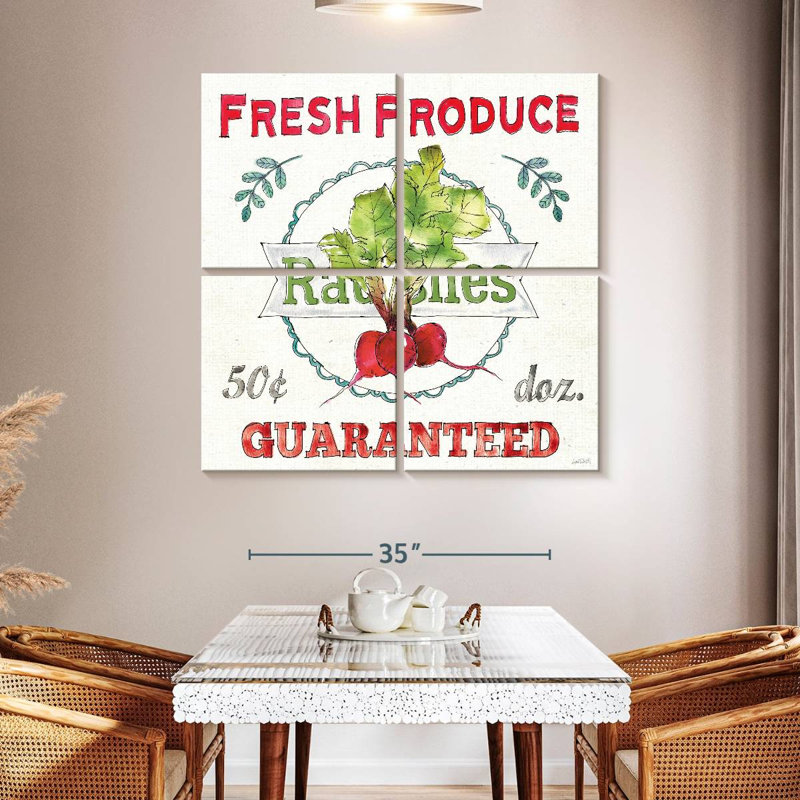 Kema Veggie Market II Wall Sign, 45" H x 45" W