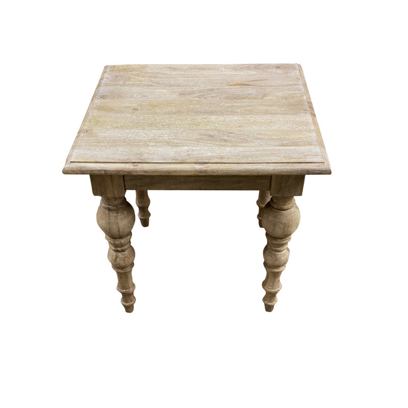 Higinio Solid Wood End Table