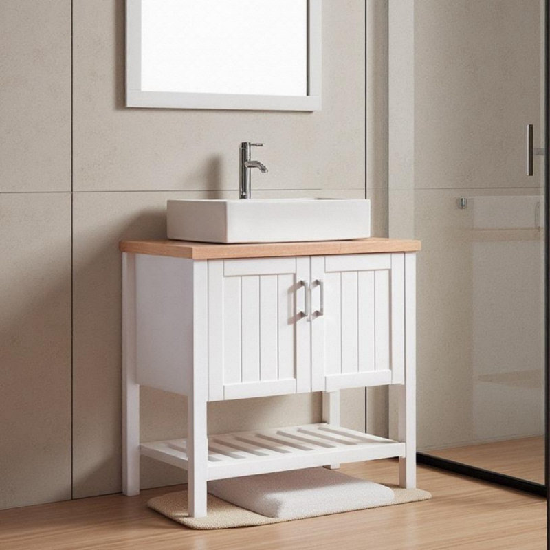 Meuble-lavabo sur pied 36 po avec lavabo en céramique