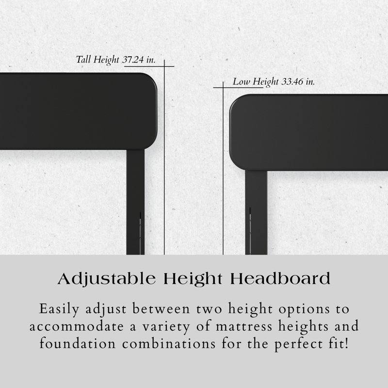 Brianna Solid Wood Headboard, Twin, Black