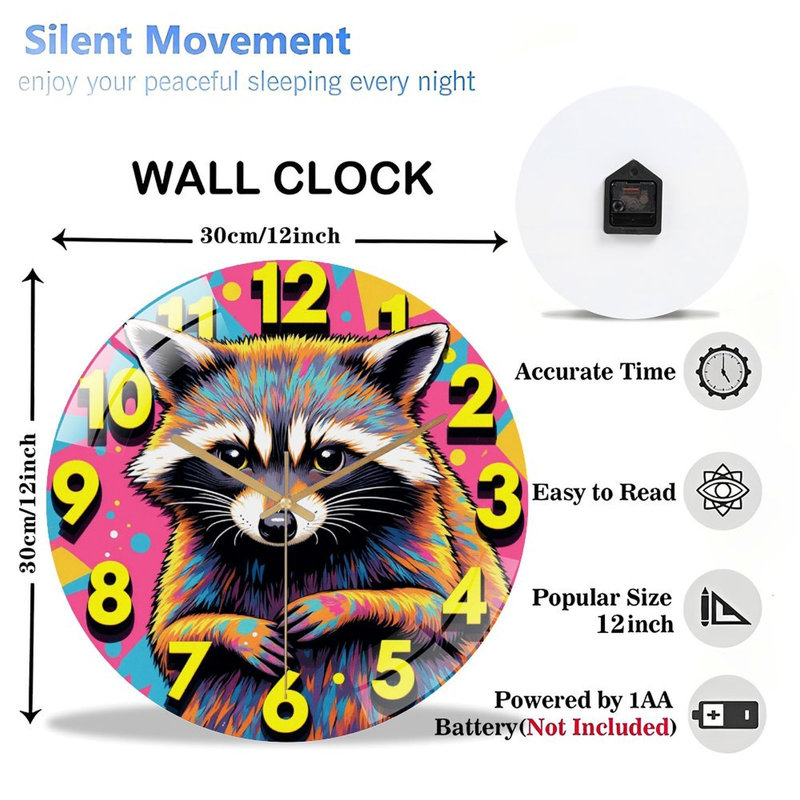 Horloge murale 12 po